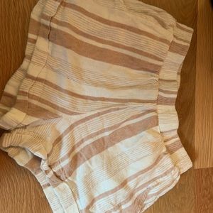 forever 21 striped beach shorts